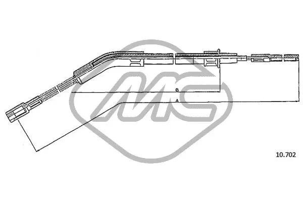 Cable Pull, parking brake (83695)
