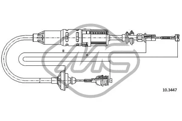 Cable Pull, clutch control (83232)
