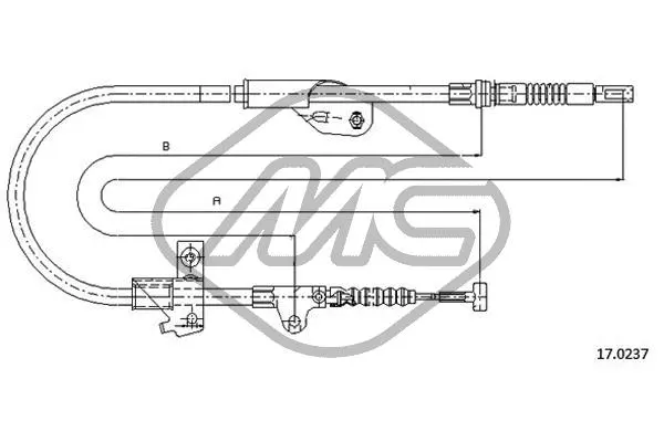 Cable Pull, parking brake (82323)