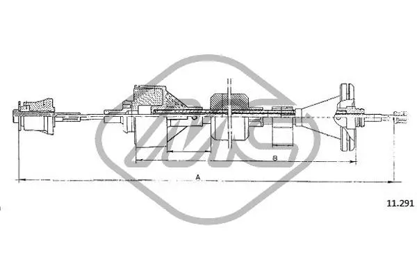 Cable Pull, clutch control (82909)