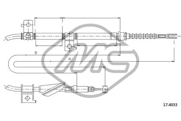 Cable Pull, parking brake (81941)