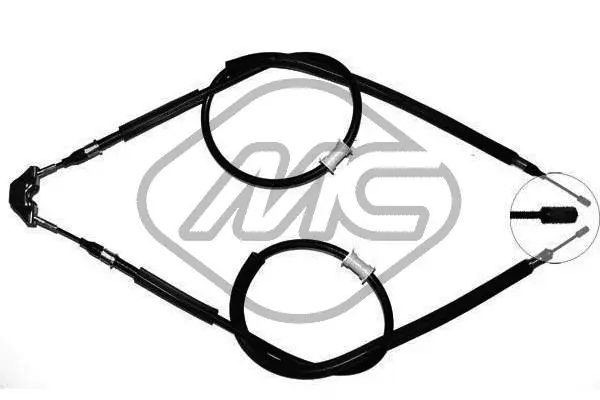 Cable Pull, parking brake (80382)