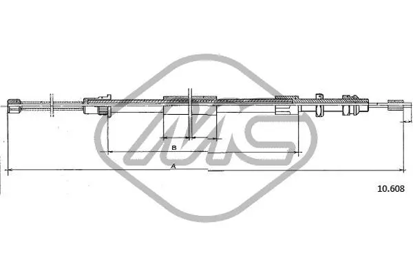 Cable Pull, parking brake (82767)