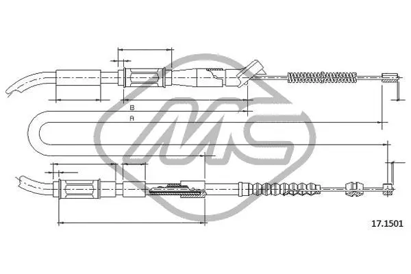 Cable Pull, parking brake (83439)
