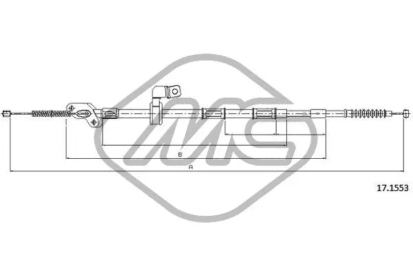 Cable Pull, parking brake (83517)