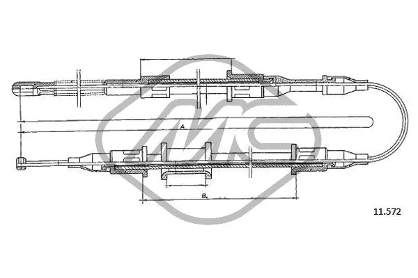 Cable Pull, parking brake (82466)