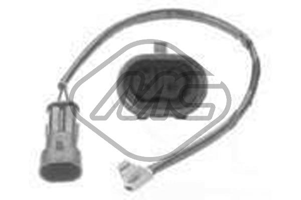 Warning Contact, brake pad wear (02090)