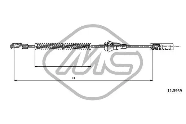 Cable Pull, parking brake (82545)