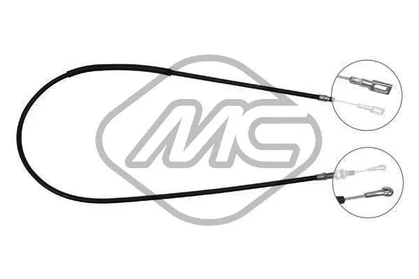 Cable Pull, parking brake (80400)