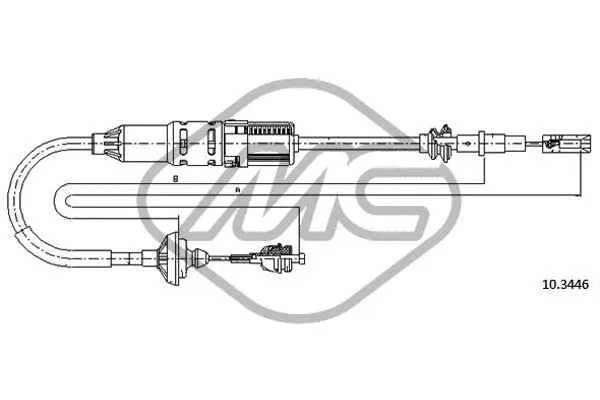 Cable Pull, clutch control (83229)