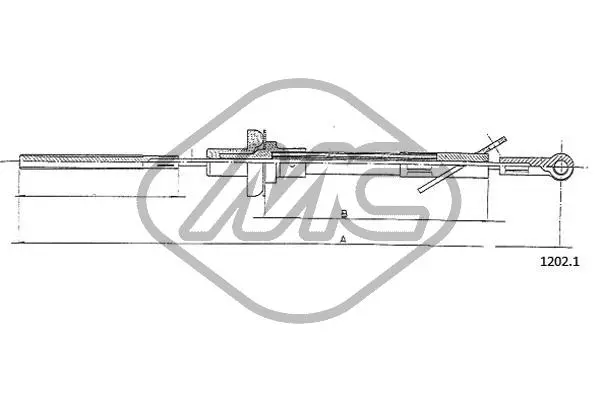 Cable Pull, clutch control (81054)