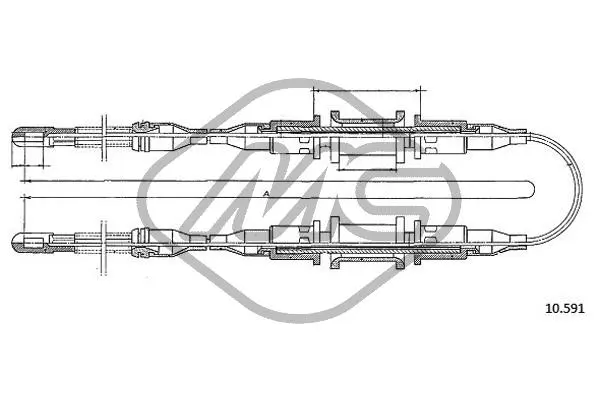 Cable Pull, parking brake (82461)