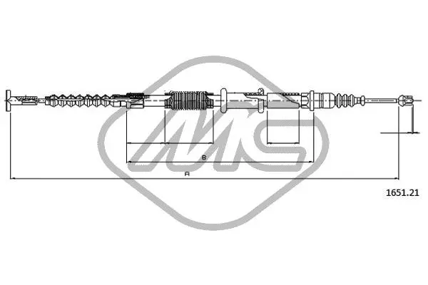 Cable Pull, parking brake (80482)