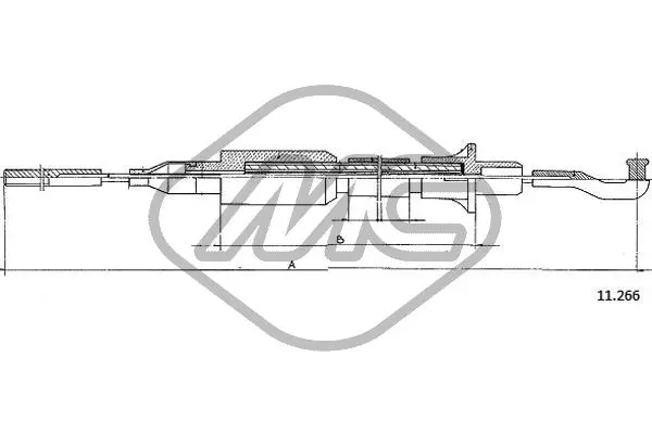 Cable Pull, clutch control (82399)