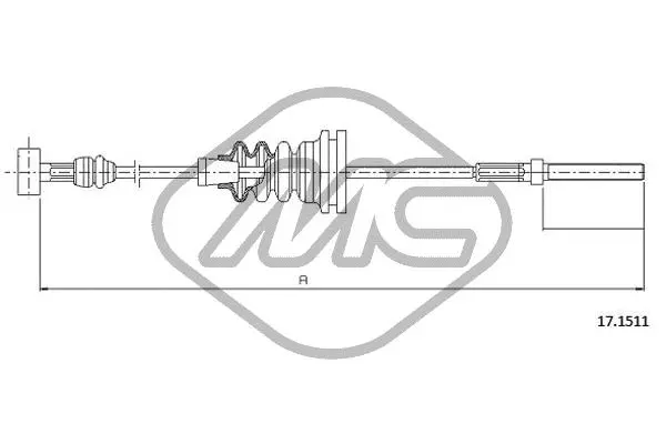 Cable Pull, parking brake (83492)
