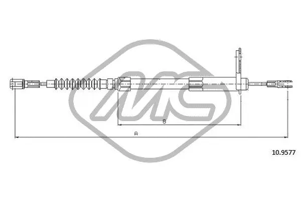 Cable Pull, parking brake (81015)