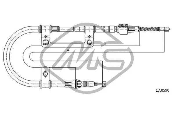 Cable Pull, parking brake (82210)