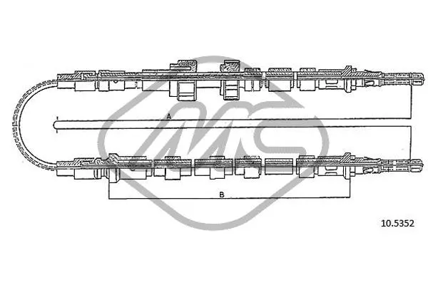 Cable Pull, parking brake (81781)
