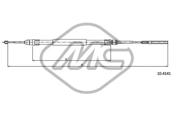 Cable Pull, parking brake (80661)