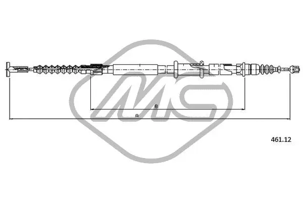 Cable Pull, parking brake (81317)