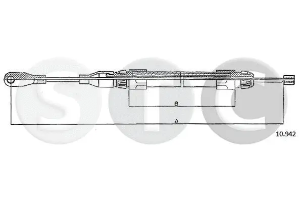 Cable Pull, parking brake (T480932)