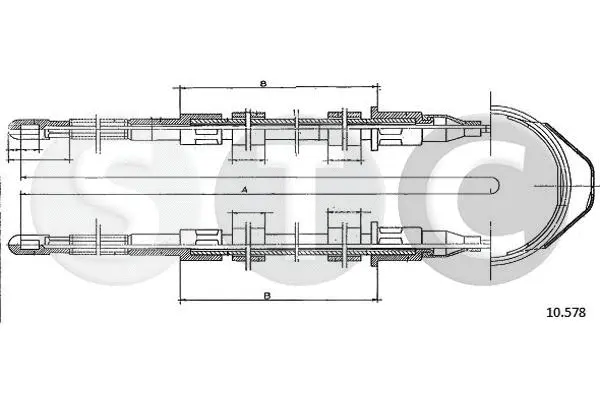 Cable Pull, parking brake (T482475)
