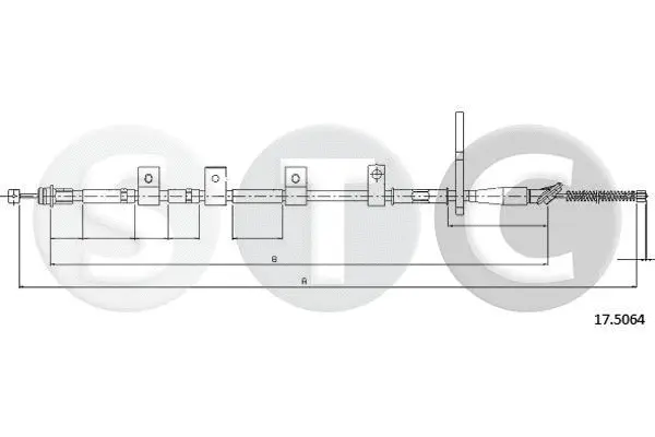 Cable Pull, parking brake (T483360)