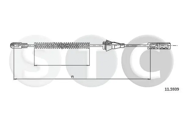 Cable Pull, parking brake (T482545)