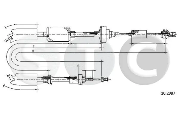 Cable Pull, clutch control (T482929)