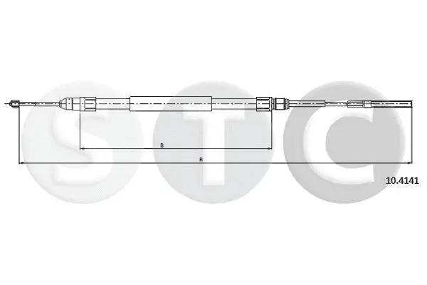Cable Pull, parking brake (T480661)