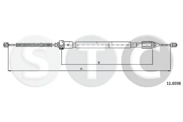 Cable Pull, parking brake (T483082)