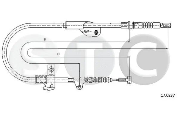 Cable Pull, parking brake (T482323)
