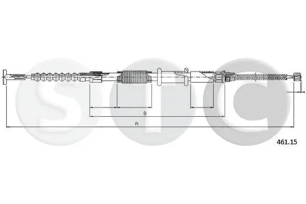 Cable Pull, parking brake (T481316)