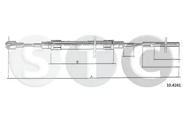 Cable Pull, parking brake (T480644)