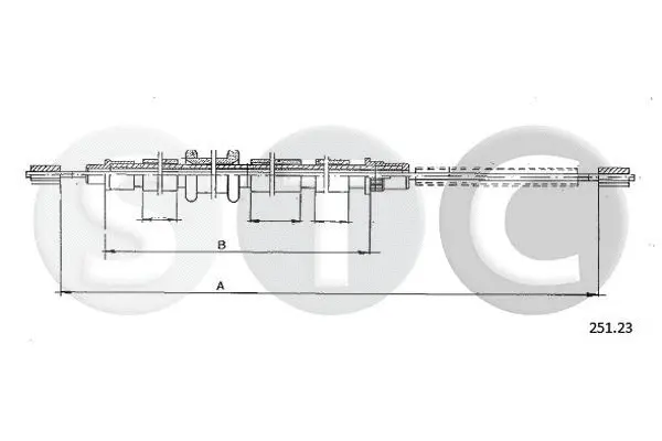 Cable Pull, parking brake (T480476)