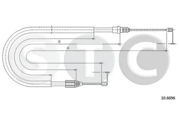 Cable Pull, parking brake (T483072)