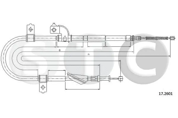 Cable Pull, parking brake (T483305)