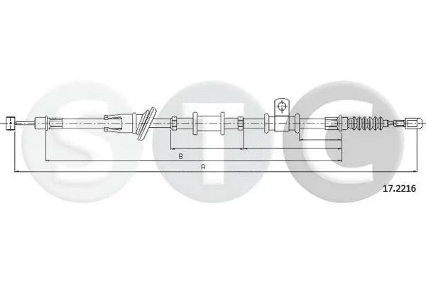 Cable Pull, parking brake (T482276)