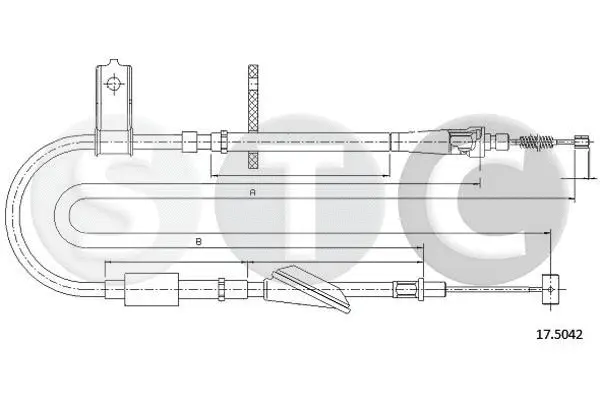 Cable Pull, parking brake (T483343)