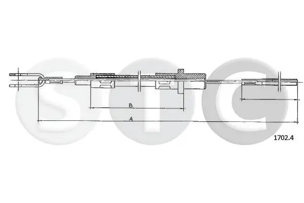 Cable Pull, clutch control (T481101)