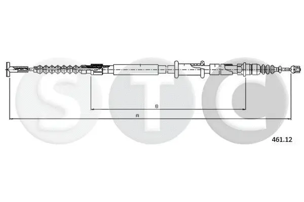 Cable Pull, parking brake (T481317)