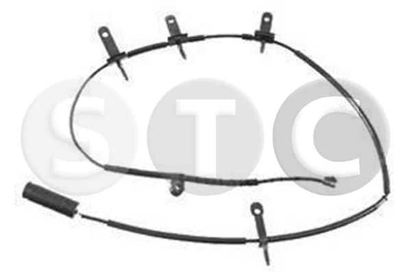 Warning Contact, brake pad wear (T402091)