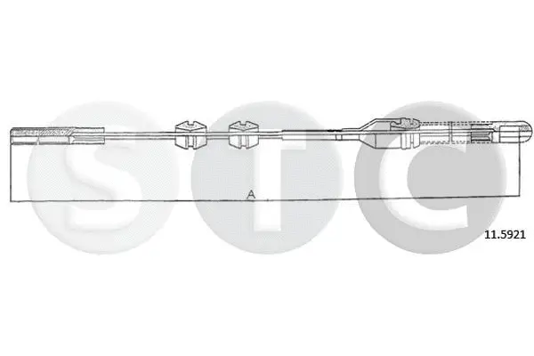 Cable Pull, parking brake (T482495)