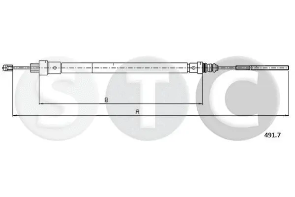 Cable Pull Set, parking brake (T481340)