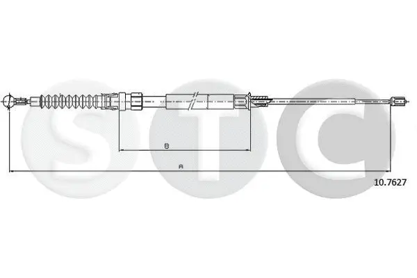 Cable Pull, parking brake (T483766)