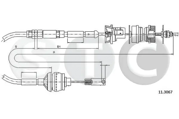 Cable Pull, clutch control (T482710)