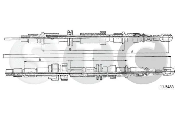 Cable Pull, parking brake (T481779)