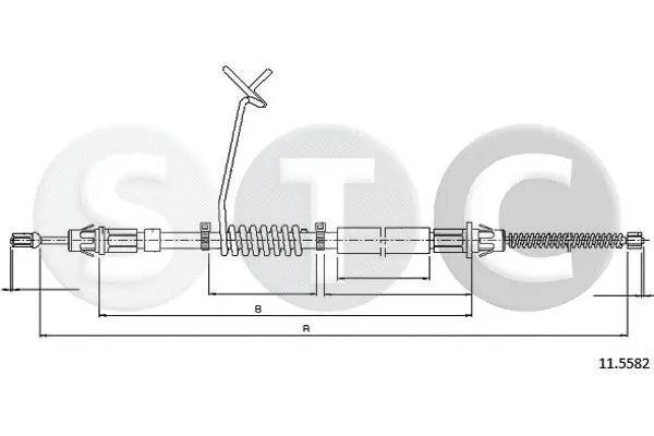 Cable Pull, parking brake (T481855)