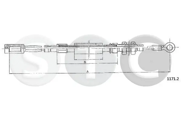 Cable Pull, parking brake (T481410)
