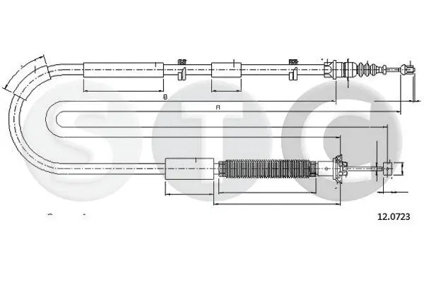 Cable Pull, parking brake (T481369)